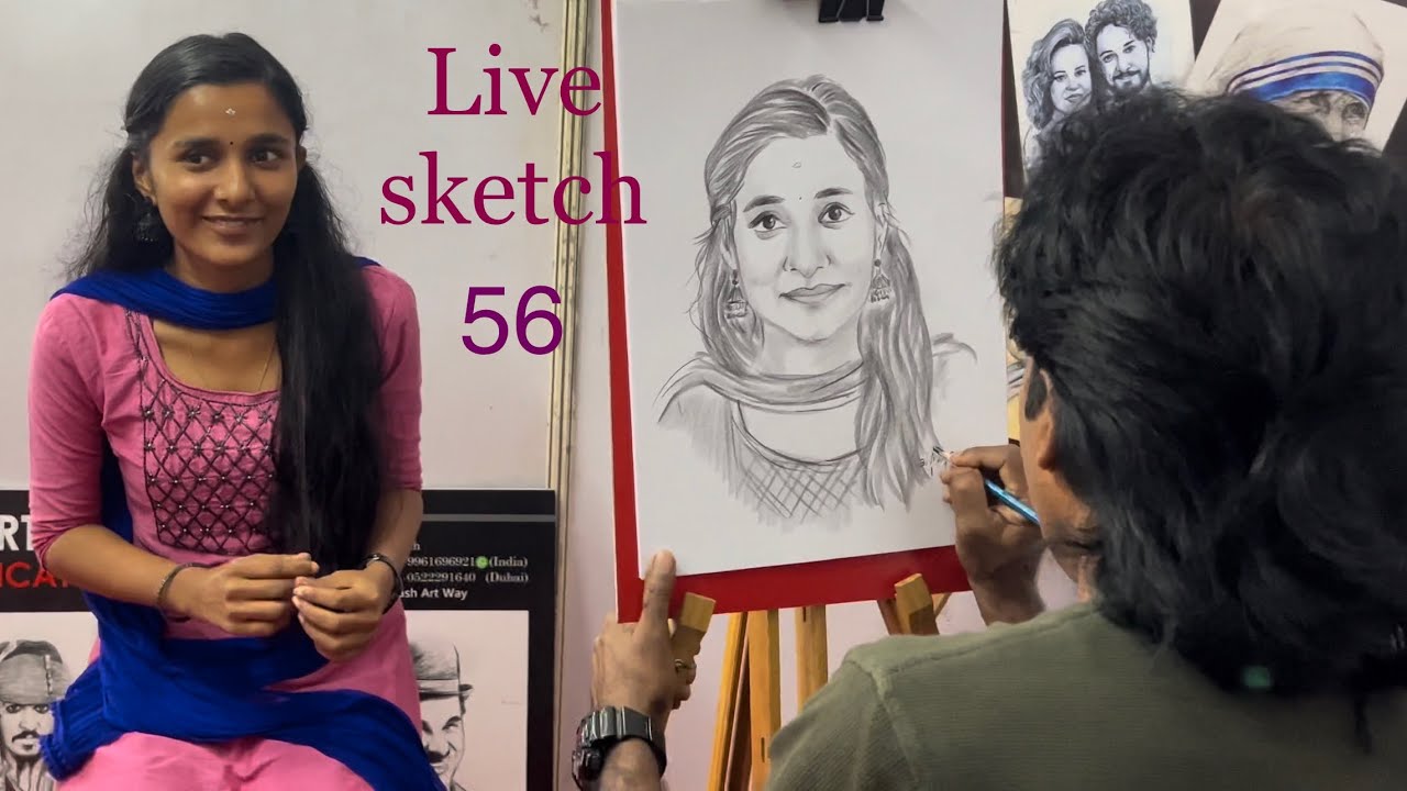 Live portrait sketch 56