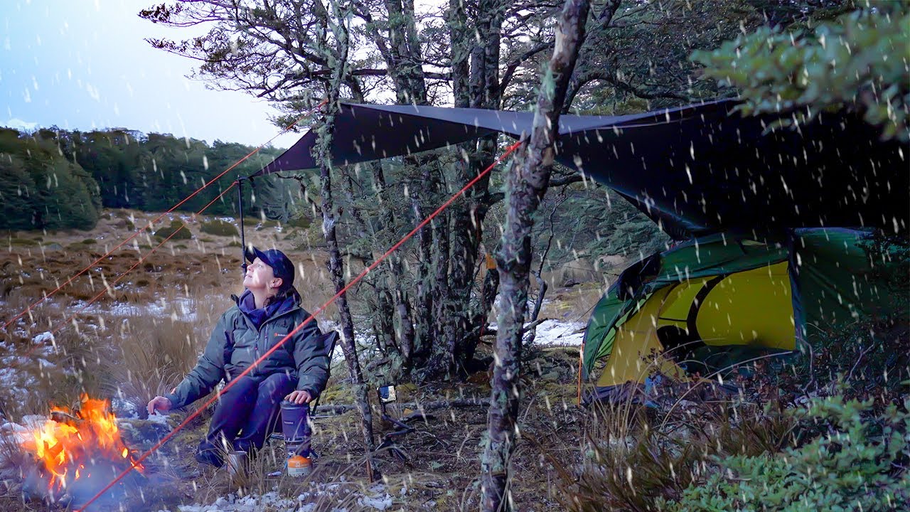 Braving the Snow, Rain, Wind and Cold for One of the Most Beautiful Camping Spots I've Been to.