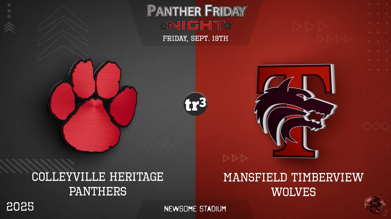 Colleyville Panthers at Mansfield Timberview Wolves - Fri Sep 19  - Pregame 630pm / Kickoff 700pm