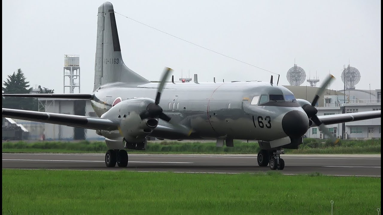 【バックタキシー】YS-11EA電子戦訓練機(163号機) ＠入間基地 2021/08/24