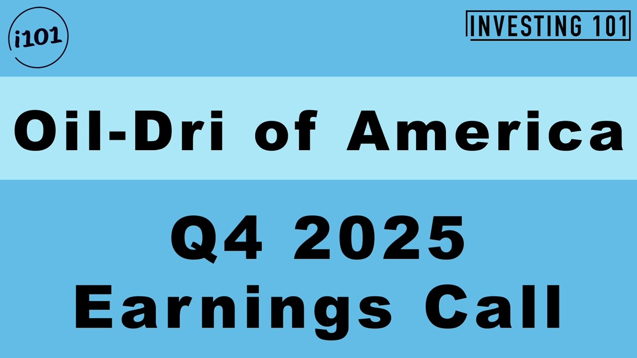 Oil-Dri of America Q4 2025 Earnings Call | Q4 2025 Earnings Conference Call | Q4 2025 Results