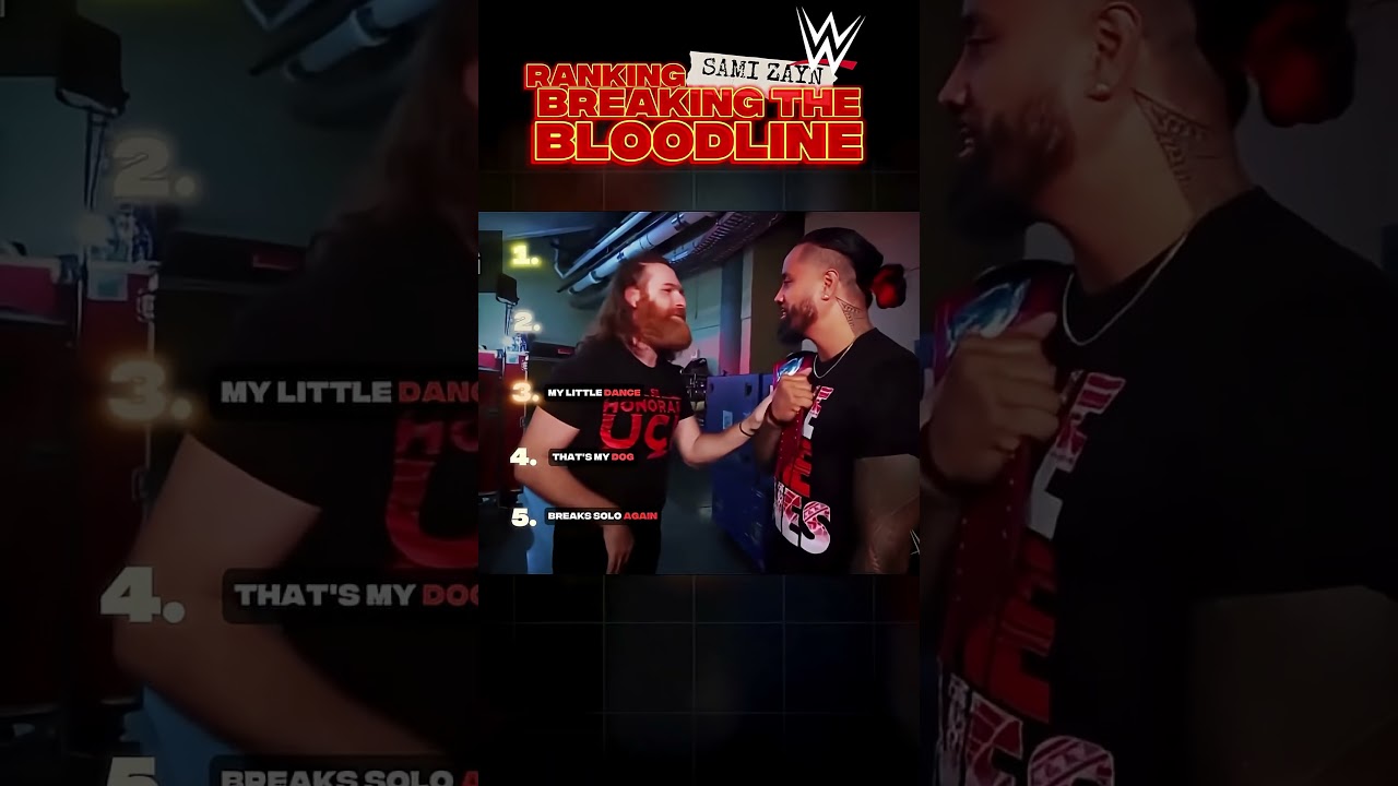When Sami Zayn Broke The Bloodline on Live TV