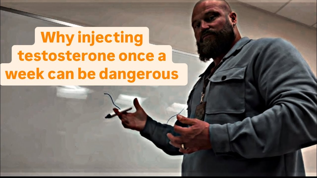 Why injecting testosterone once per week might be a bad idea
