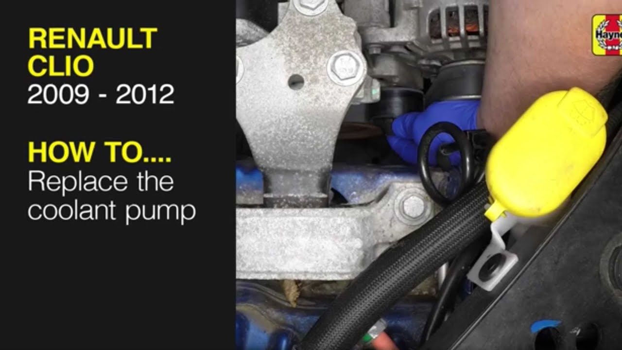 Renault Clio (2009 - 2012) - Replace the Coolant Pump