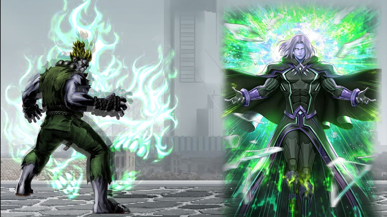 [Mugen KOF] Rare Akuma Vs Storm Igniz, Iori Yagami, Rugal Bernstein Team