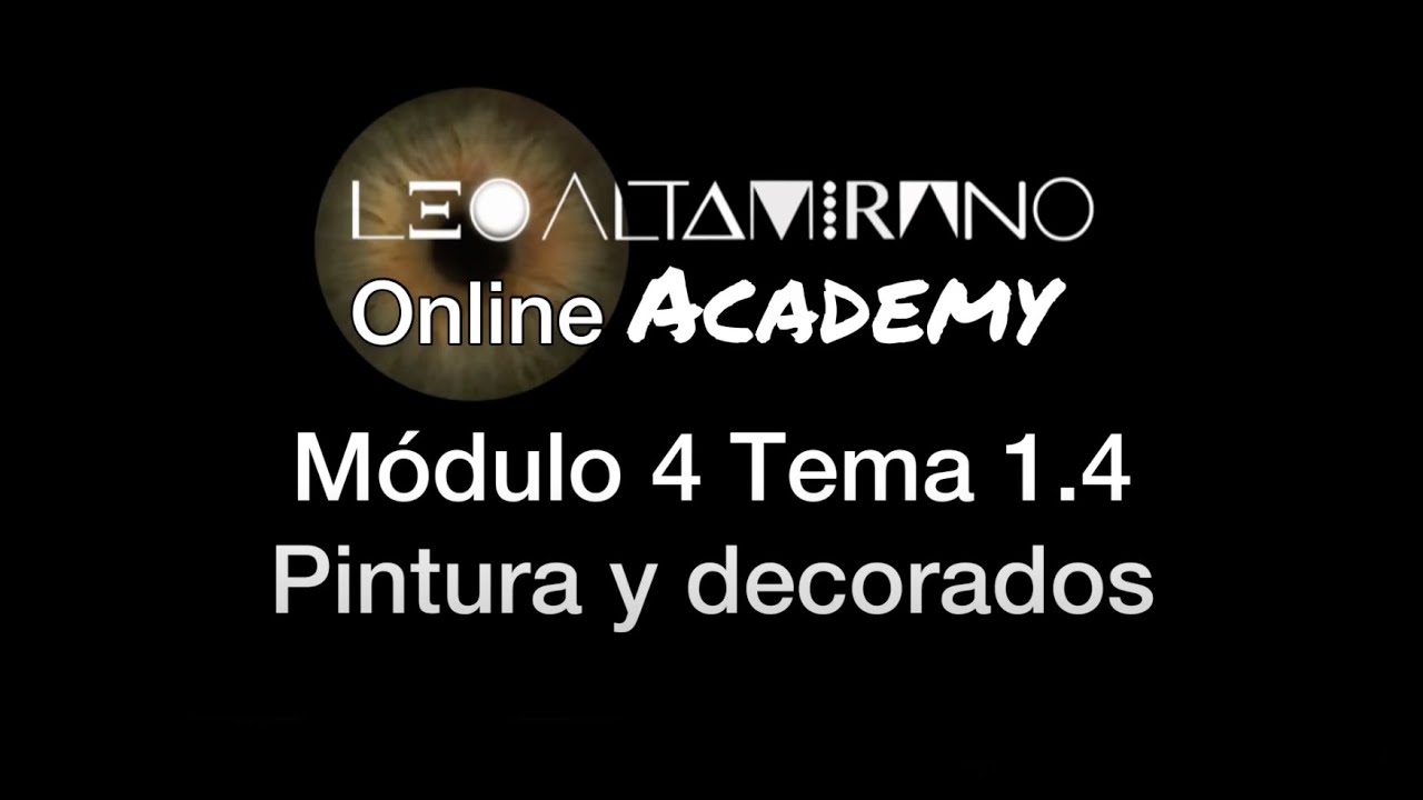 Módulo 4 Tema 1.4 Pintura y decoraciones. Academia online, Leo Altamirano, Body Painting Barcelona