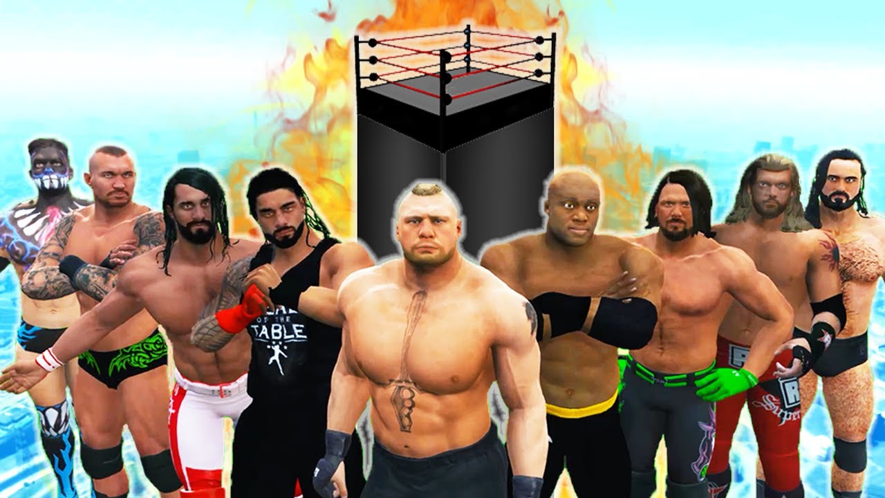 GTA 5 WWE 10-MAN ULTIMATE BATTLE ROYAL | GTA V WWE Mods