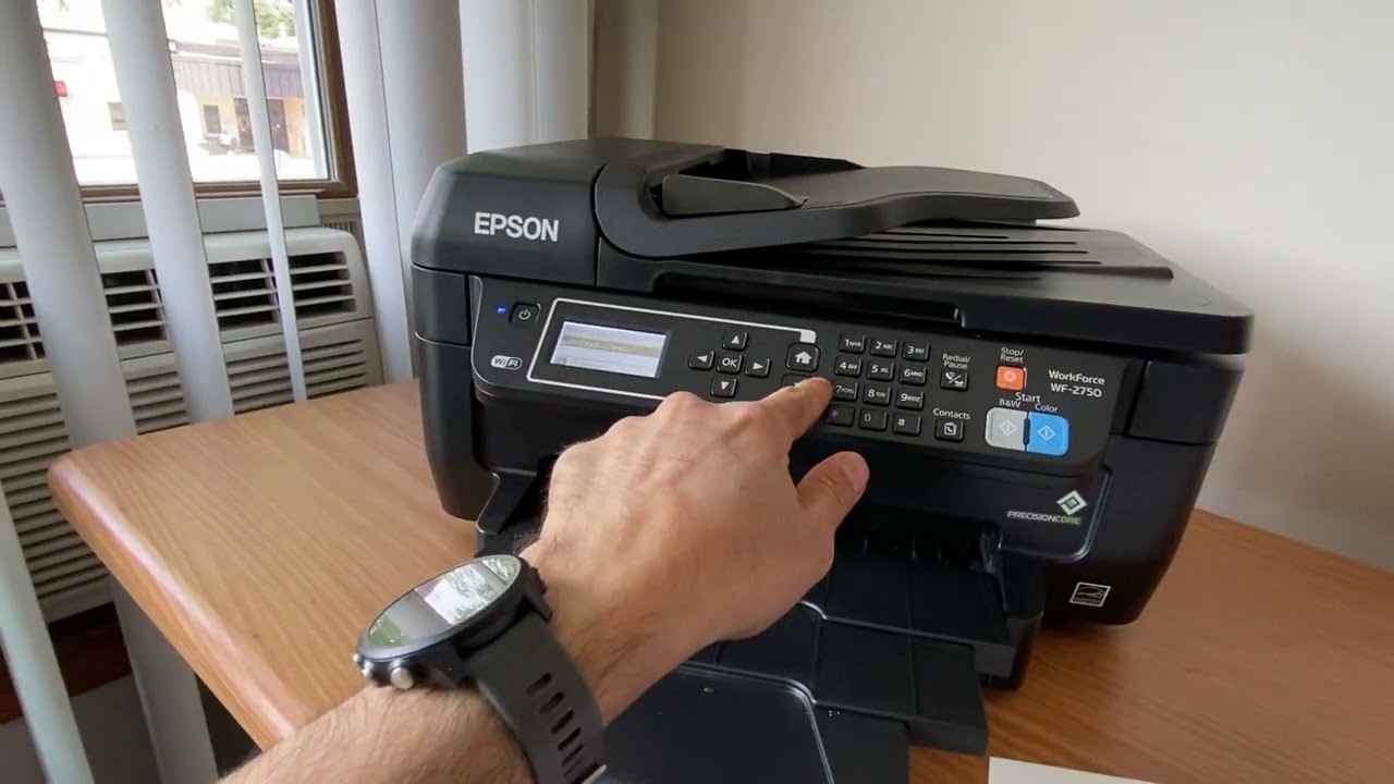 Epson WorkForce WF-2750 All in One Printer with-ink+ Usb+ Pwr Cable+ Demo Video