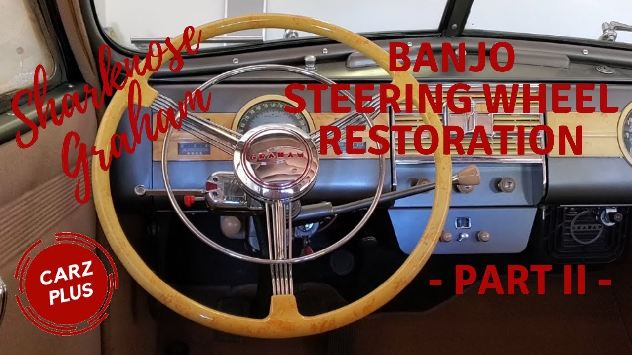 1939 Graham Sharknose Banjo Steering Wheel, Part II - Steering Wheel Finish and Marbleizing