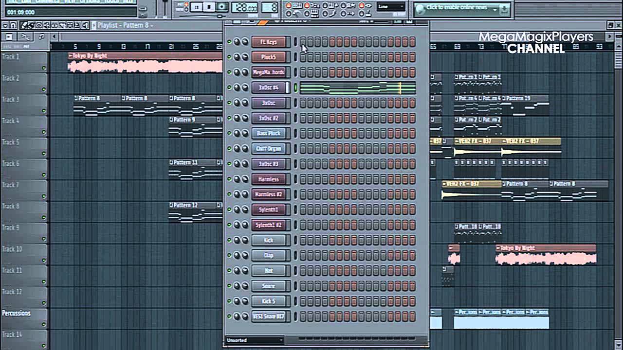 Making Of Hook N Sling feat. Karin Park - Tokyo by Night (Axwell Remix) Fl studio Remake