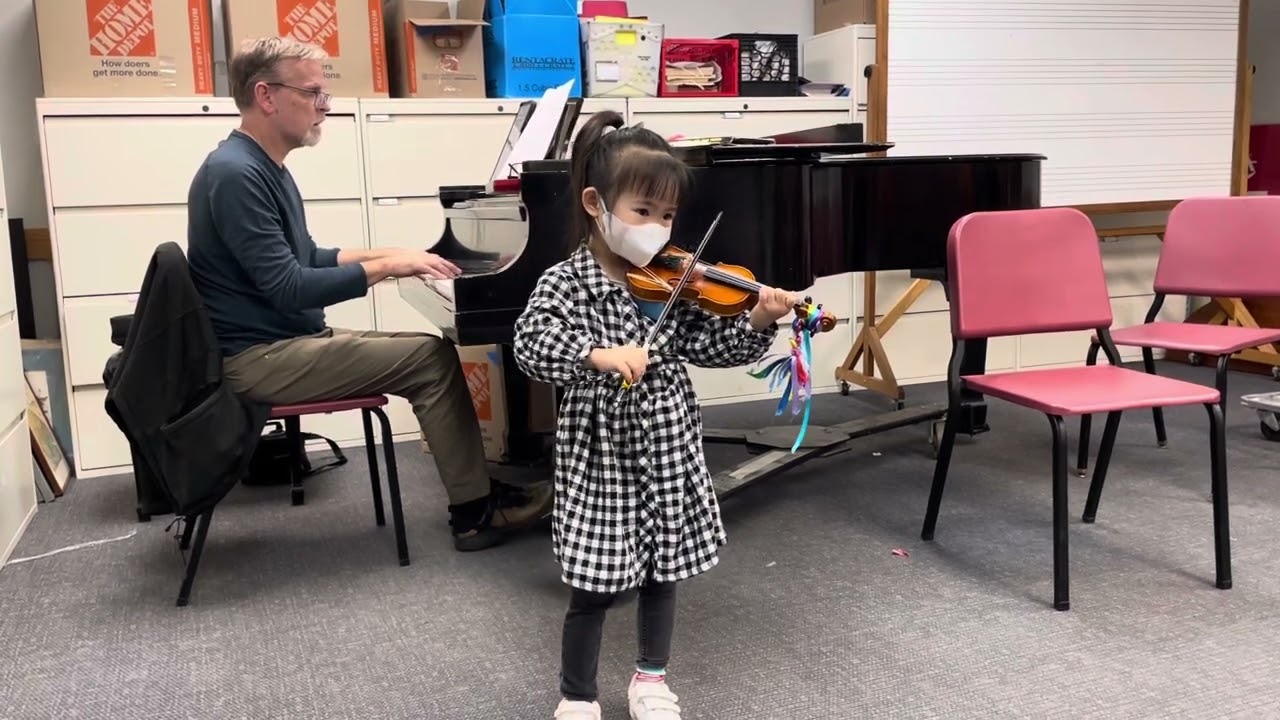 Suzuki violin book 1: workshop for Perpetual motion and long long ago
