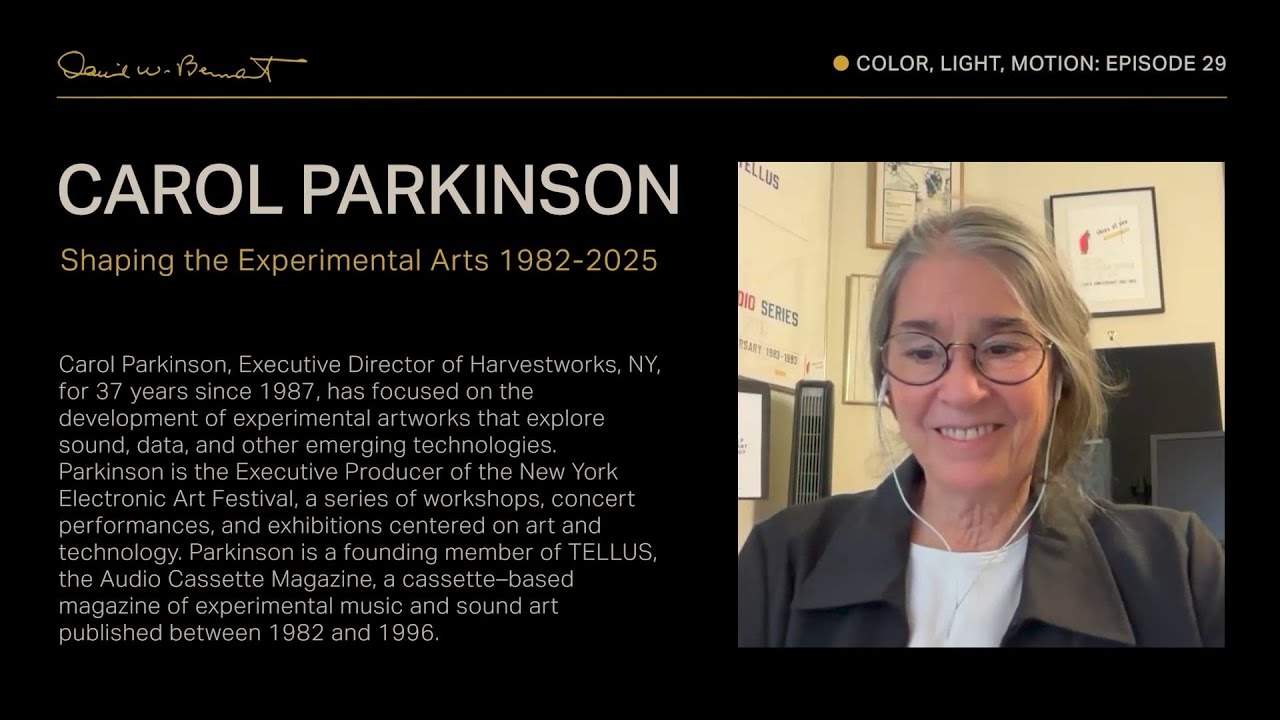 COLOR, LIGHT, MOTION - Episode 29: Carol Parkinson