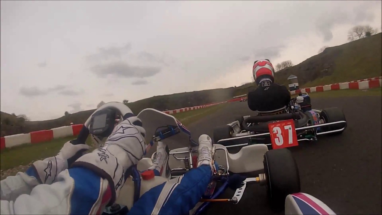 Sam McKenzie at Rowrah (Cumbria Kart Club) Before the 