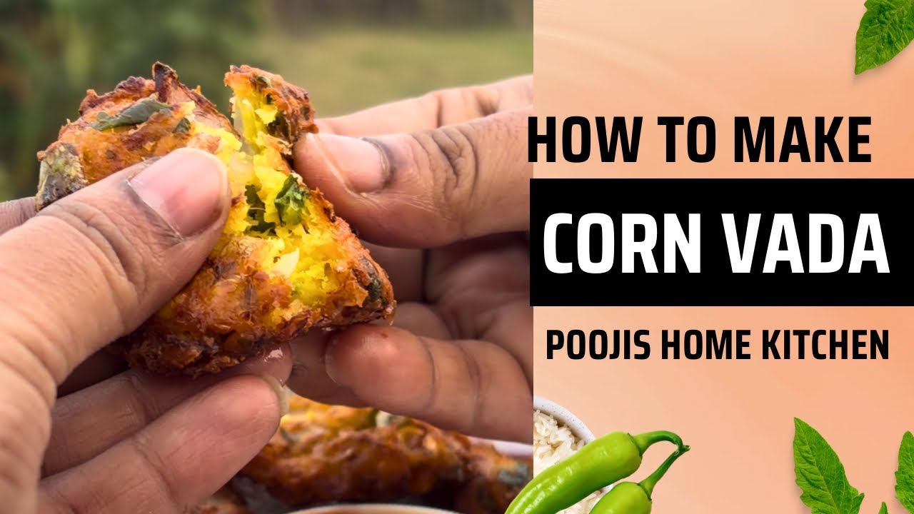 CRISPY CORN VADA || RECIPE || Easy cORN VADALU || Telugu vantalu || Poojis kitchen || Poojitha ||