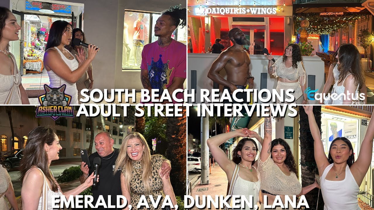 Реакции Flourish 4 Girls на South Beach, часть 1 — Emerald, Ava, Dunken, Lana #asherclantv #inter...