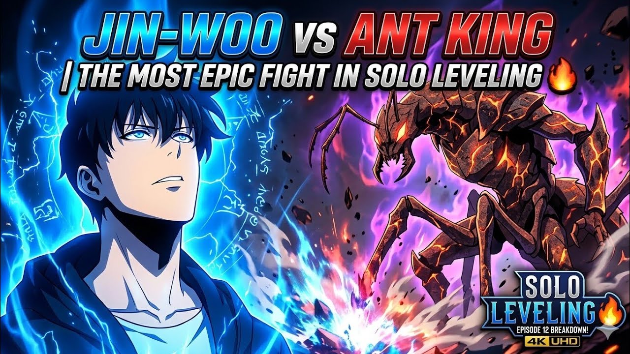 JIN-WOO vs ANT KING | The Most EPIC Fight in Solo Leveling 🔥