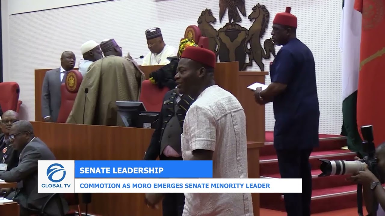 SENATE LEADERSHIP: COMMOTION AS MORO EMERGES SENATE MINORITY LEADER