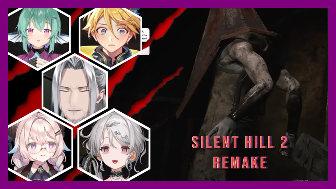 [𝙽𝚒𝚓𝚒𝙴𝙽 𝚁𝚎𝚊𝚌𝚝𝚜 Ep. 15] Vtubers Reaction to Silent Hill 2: Remake - Pyramid Head Scenes Part 1