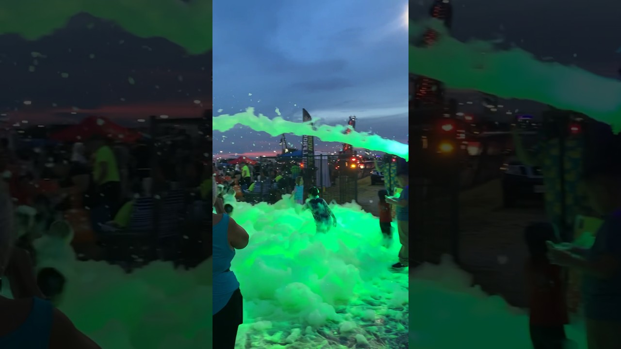 That&rsquo;s Not Glow in the Dark Slime #toddlers #halloween #foamparty #foam #glowinthedark