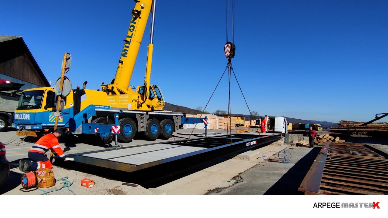 Installation rapide du pont-bascule CPL | How to install a weighbridge CPL ? Montage en moins de 3h