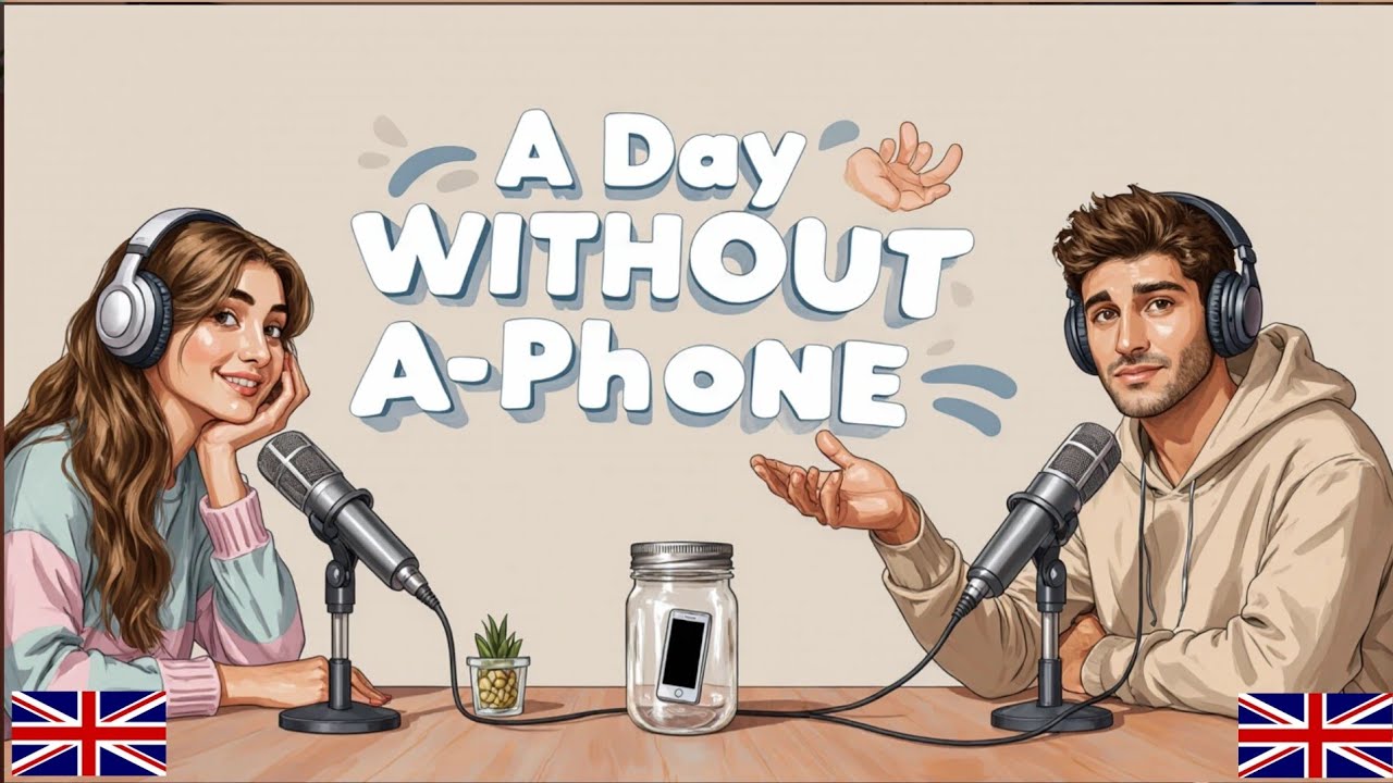 A Day Without a Phone 📵 | English Conversation Practice | Daily Talk English Ep 10