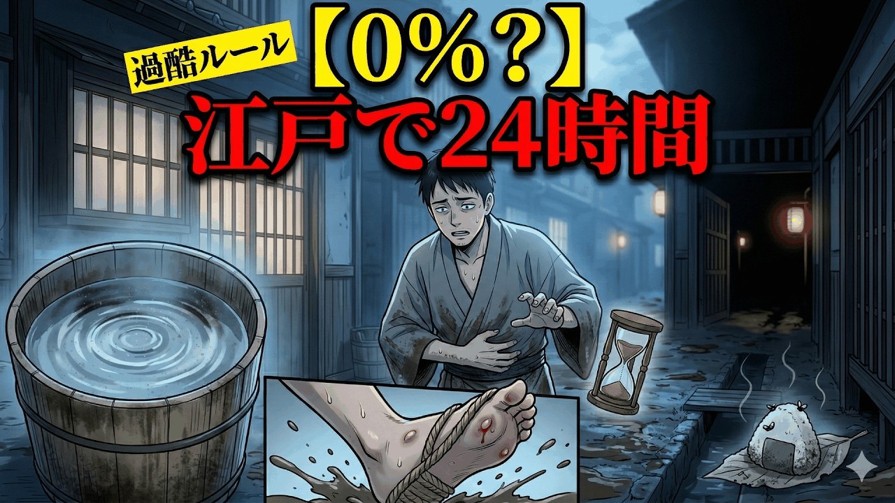 【生存確率0%？】現代人が江戸の町で「24時間」生き抜くのが絶望的な理由｜過酷すぎるルール