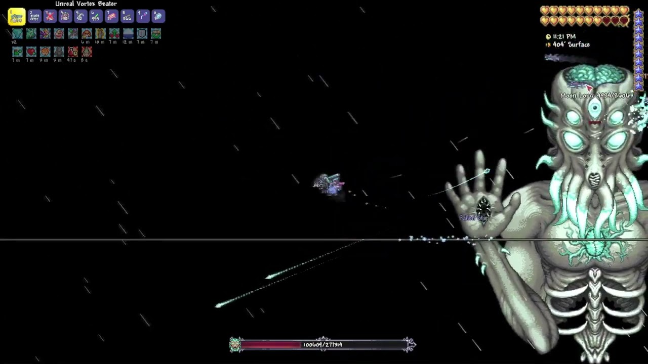 For the worthy master mode Moonlord Ranged