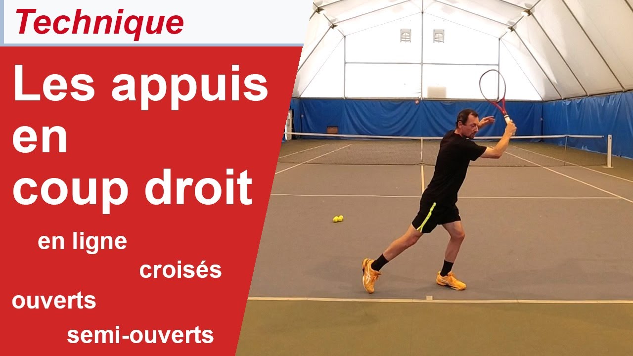 Les appuis en coup droit au tennis - comment placer ses jambes