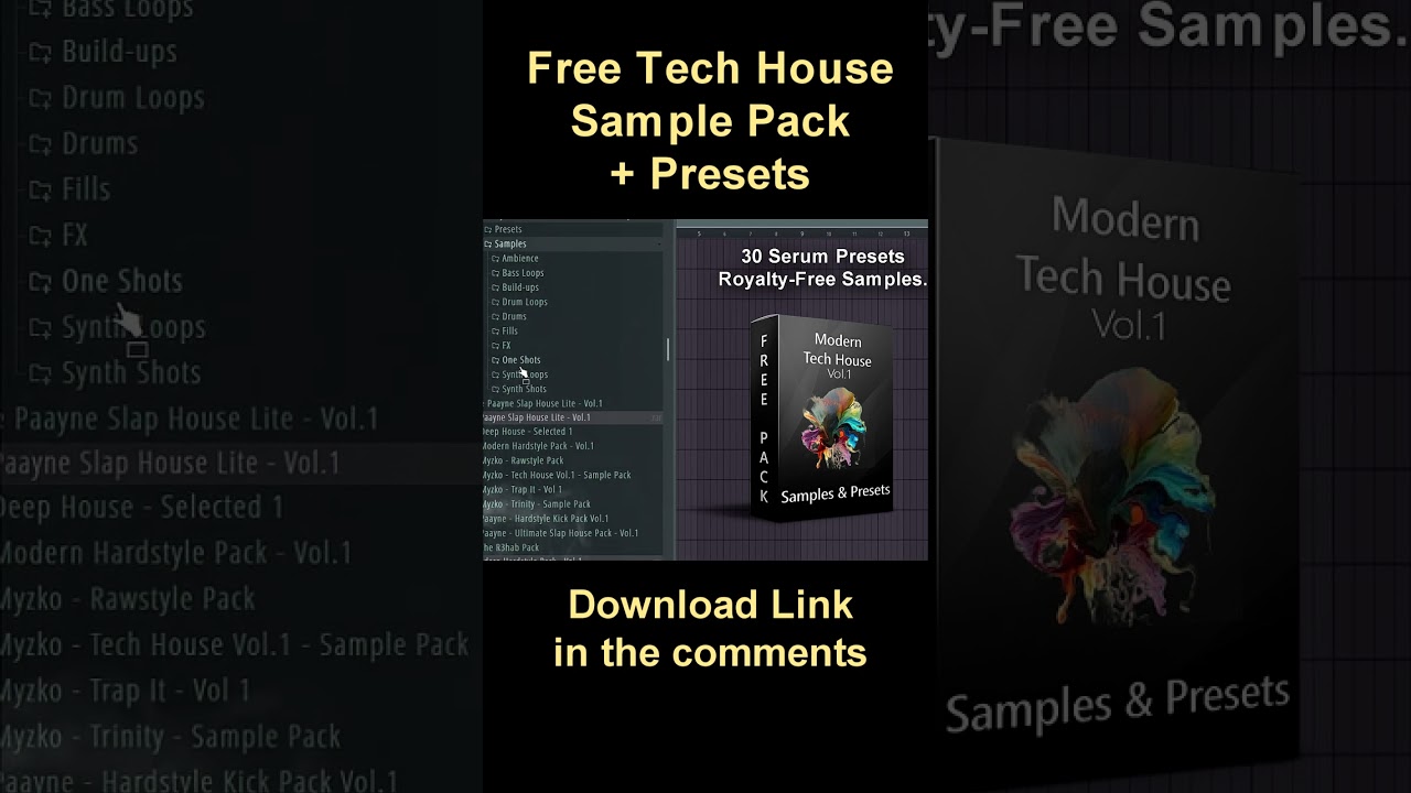 Free Tech House Sample Pack 2023 #shorts