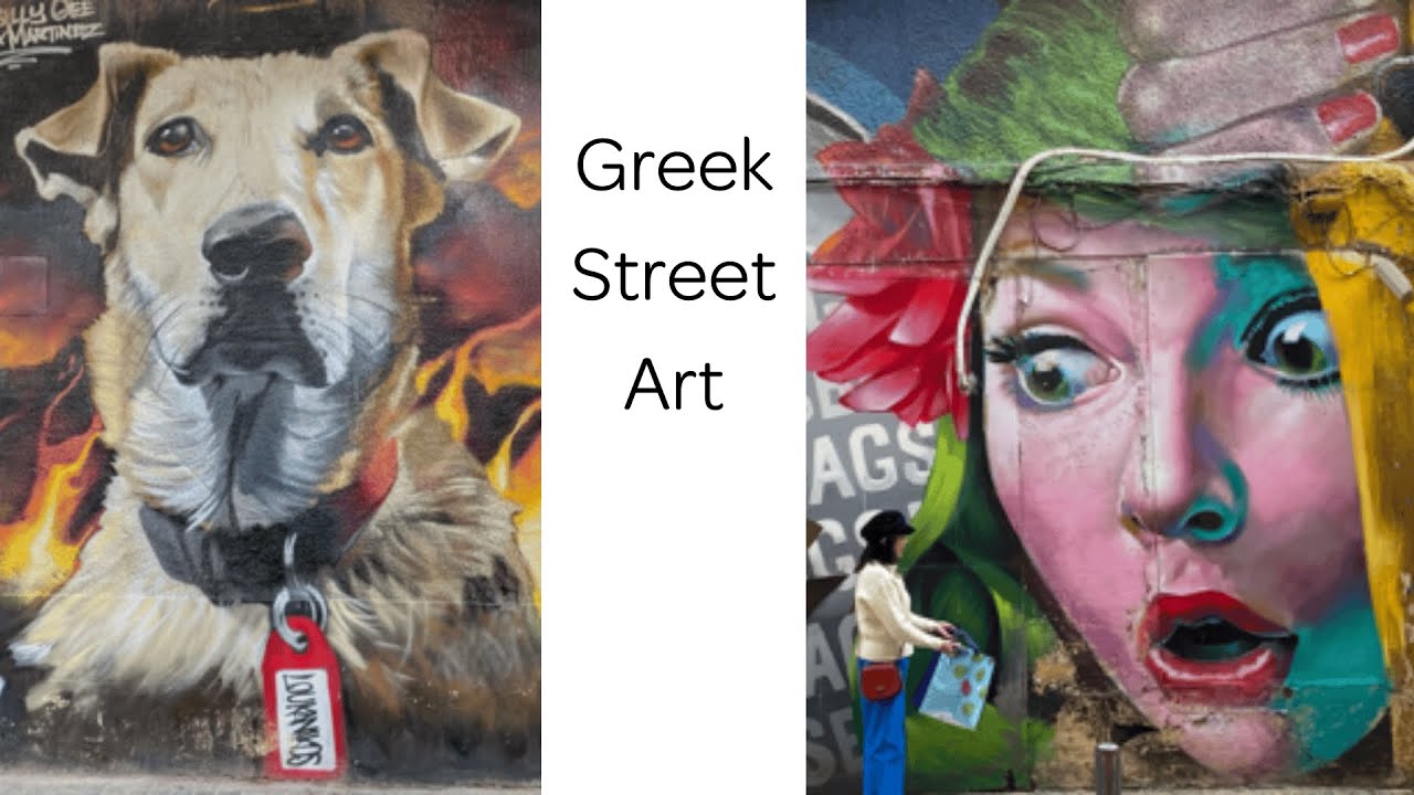 Street Art of Greece - Building Murals - Beautiful and Provocative - A Tour of Several Murals