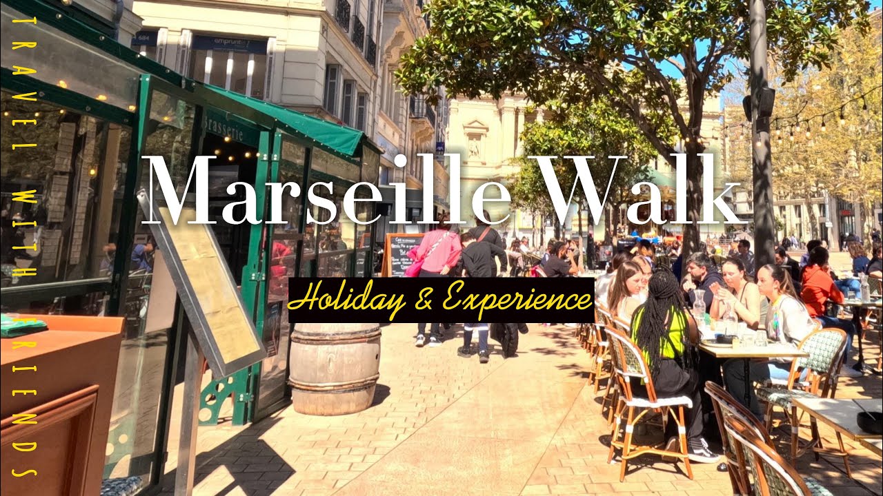 Marseille walking tour, France || 4K (marseille) فرانسه || #adventure #youtuber #citywalk