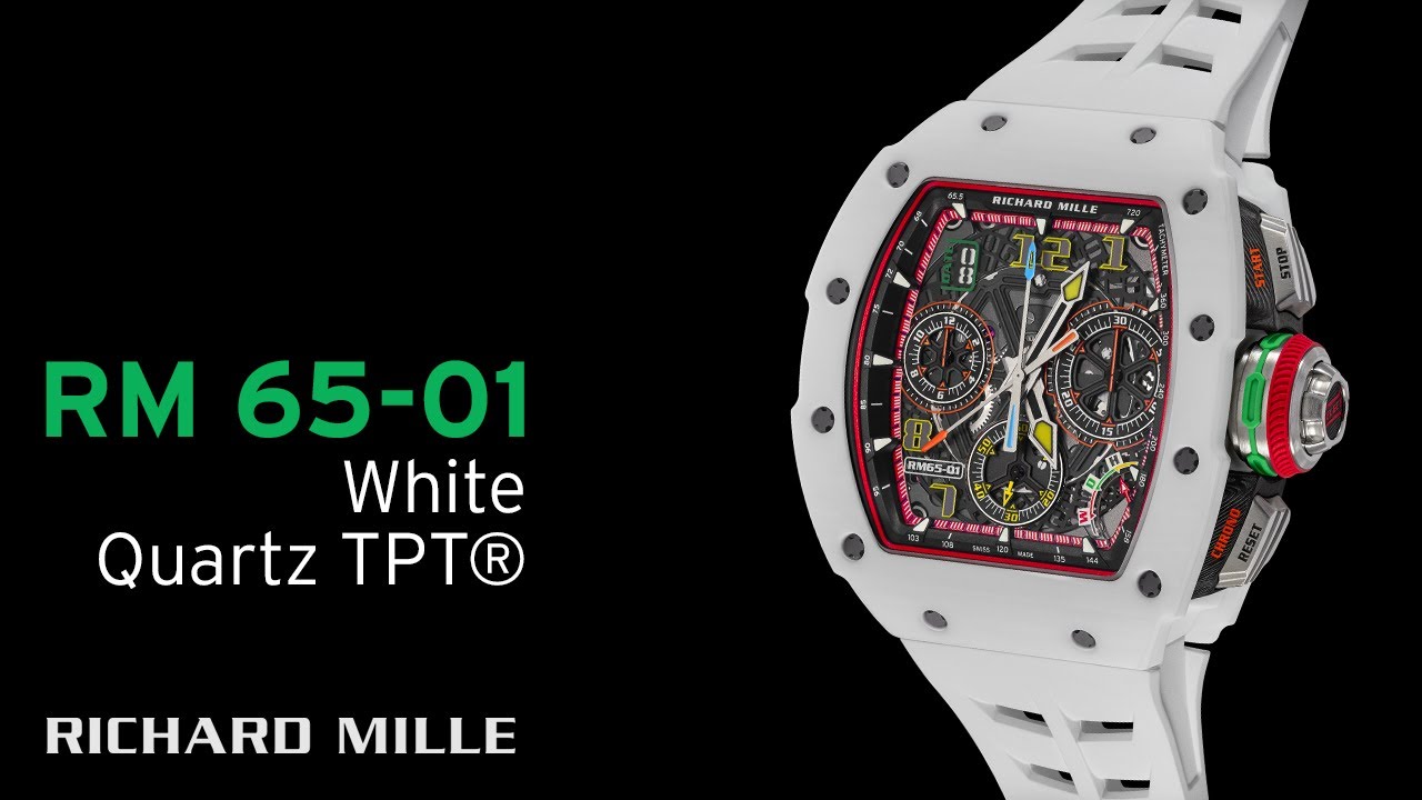 RM 65-01 Automatic Split-Seconds Chronograph in white Quartz TPT&reg; &mdash; RICHARD MILLE