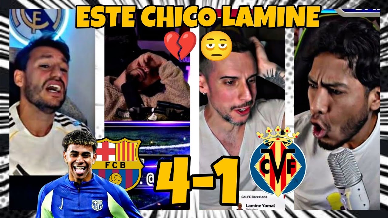 Madrid sufre mientras los aficionados del Barcelona celebran el hat trick de Lamine 🔥