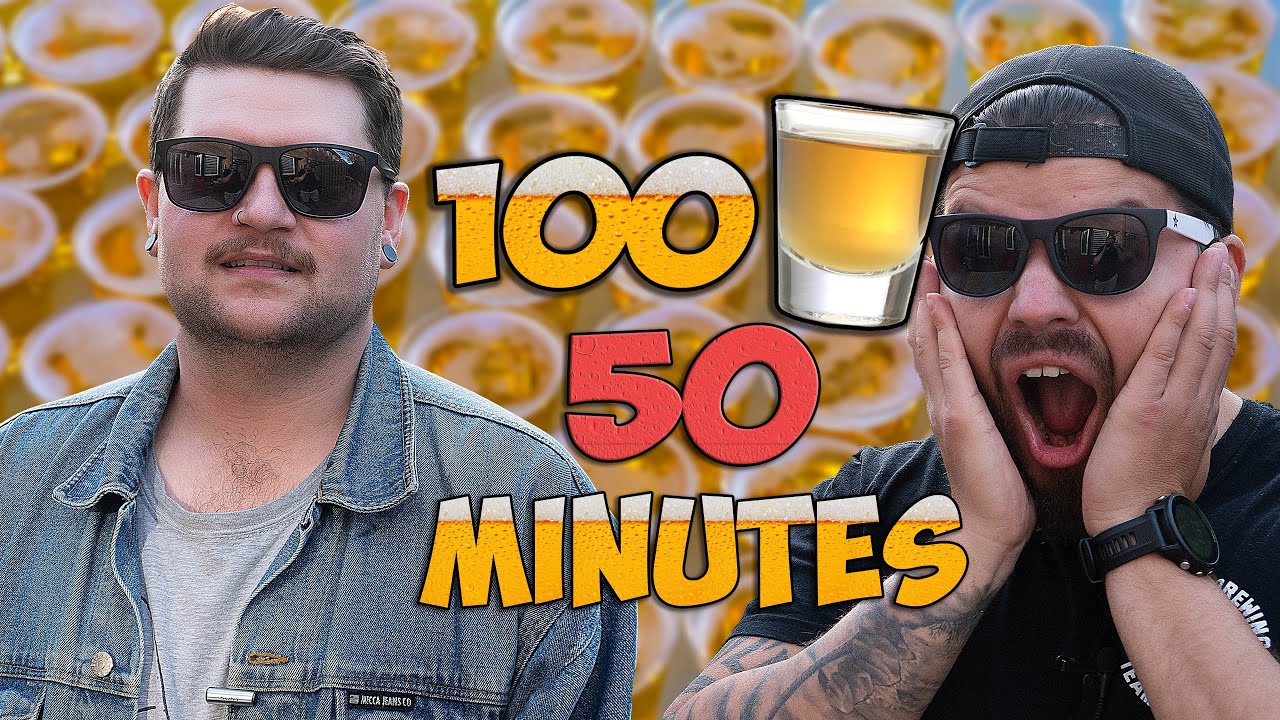 We Drank 100 Shots in 50 Minutes! (Century Challenge: Double Time)