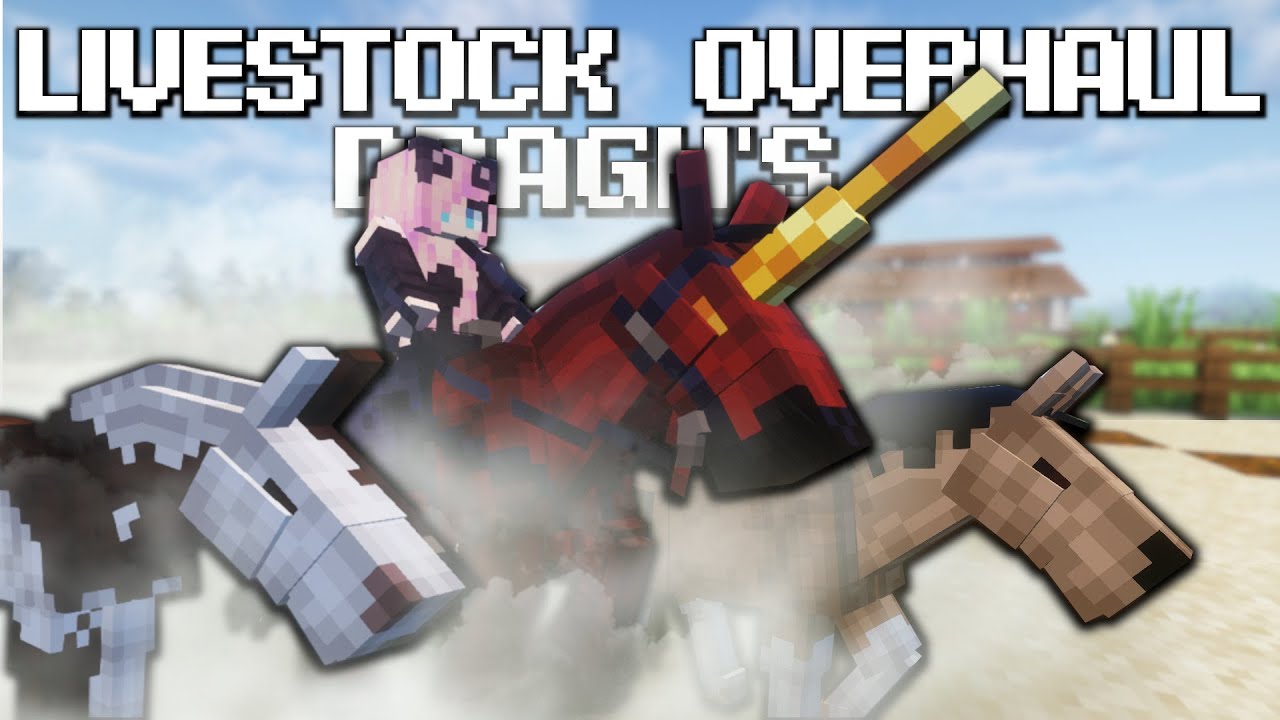 LIVESTOCK OVERHAUL//НОВЫЙ МОД НА КРУТЫХ ЛОШАДОК//1 ЧАСТЬ//ПОЛНЫЙ ГАЙД НА МАЙНКРАФТ МОД 1.20.1 FORGE