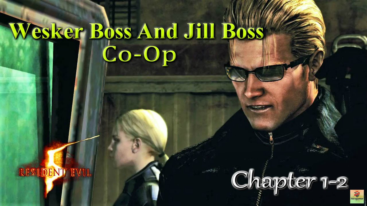 Re5 Nightmare Mod Walkthrough with Wesker Boss and Jill Boss Mod (Co-Op) Part 2 