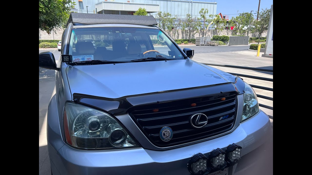 WELLvisors hood deflector / bug shield Installation Video Lexus GX470 2003-2009