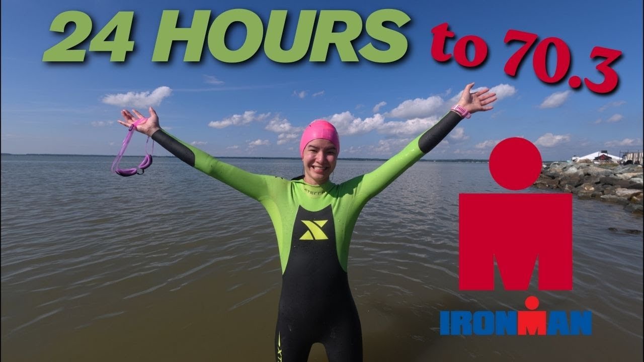 ONE DAY to IRONMAN 70.3 EAGLEMAN! traveling, ironman village, practice swim, merch haul!