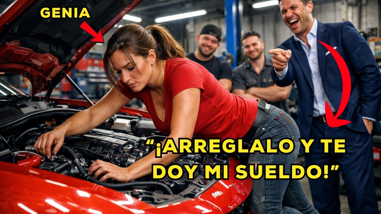 RETARON a mujer SENCILLA a arreglar el coche para burlarse… y DEJO a todos en silencio