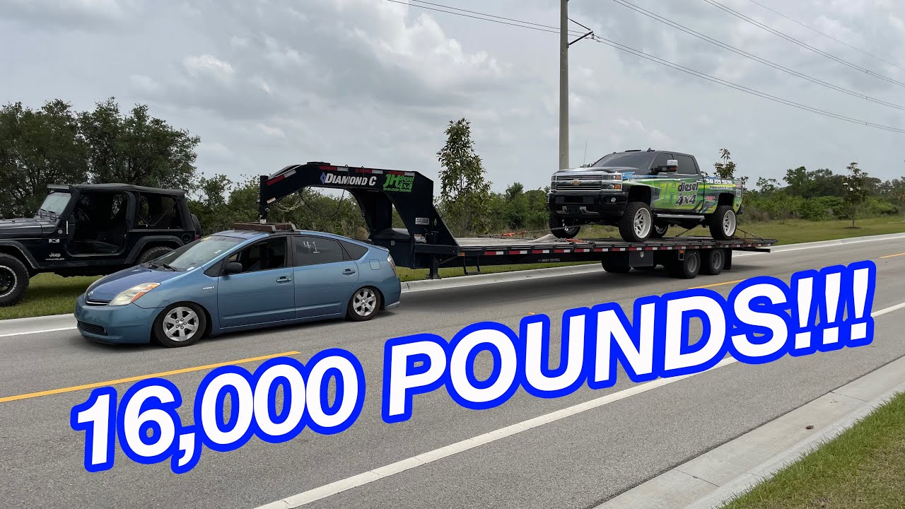 Мы сделали это!! Мы отбуксировали 16 000 фунтов на нашей Toyota PRIUS!!!! Она ненавидела это!!!