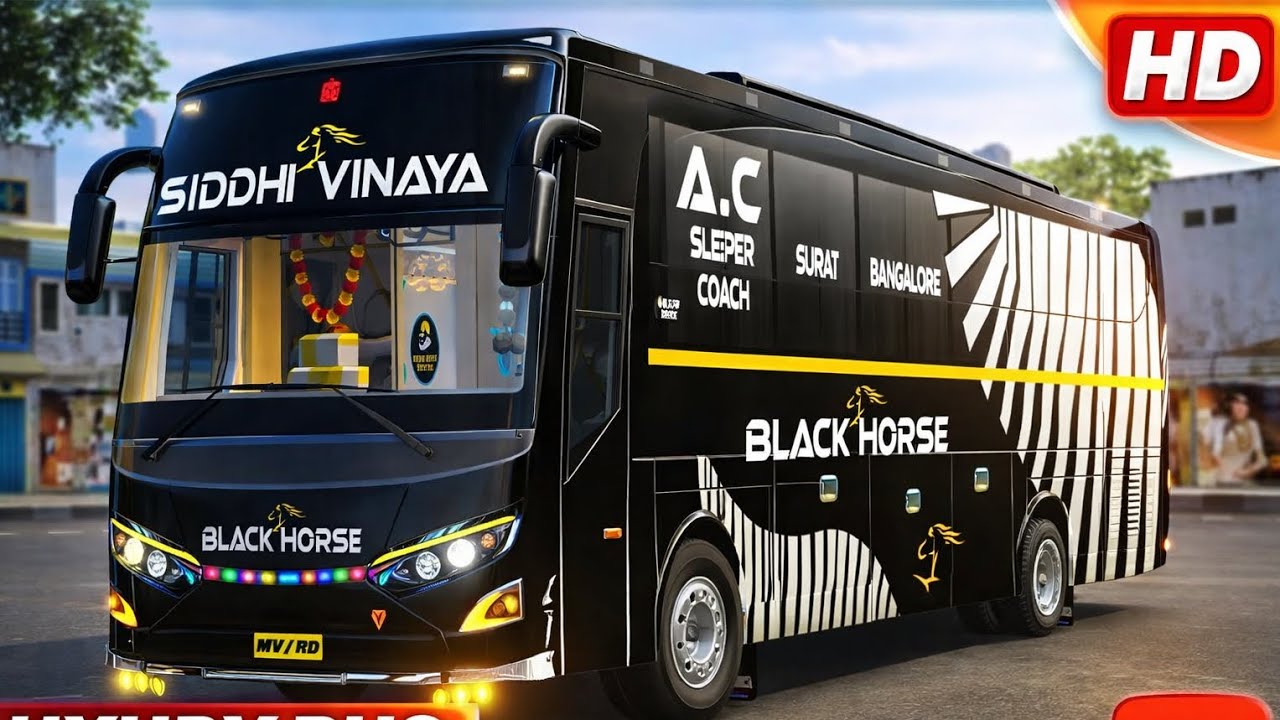 SIDDHI VINAYAK TRAVELS ✨🤩🔥 BLACK HORSE 🐎🖤 FREE LIVERY DOWNLOAD NOW!!!!!!!!!! 