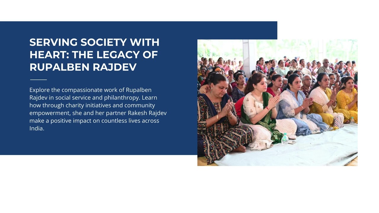 Rupalben Rakesh Rajdev – Entrepreneur & Social Visionary