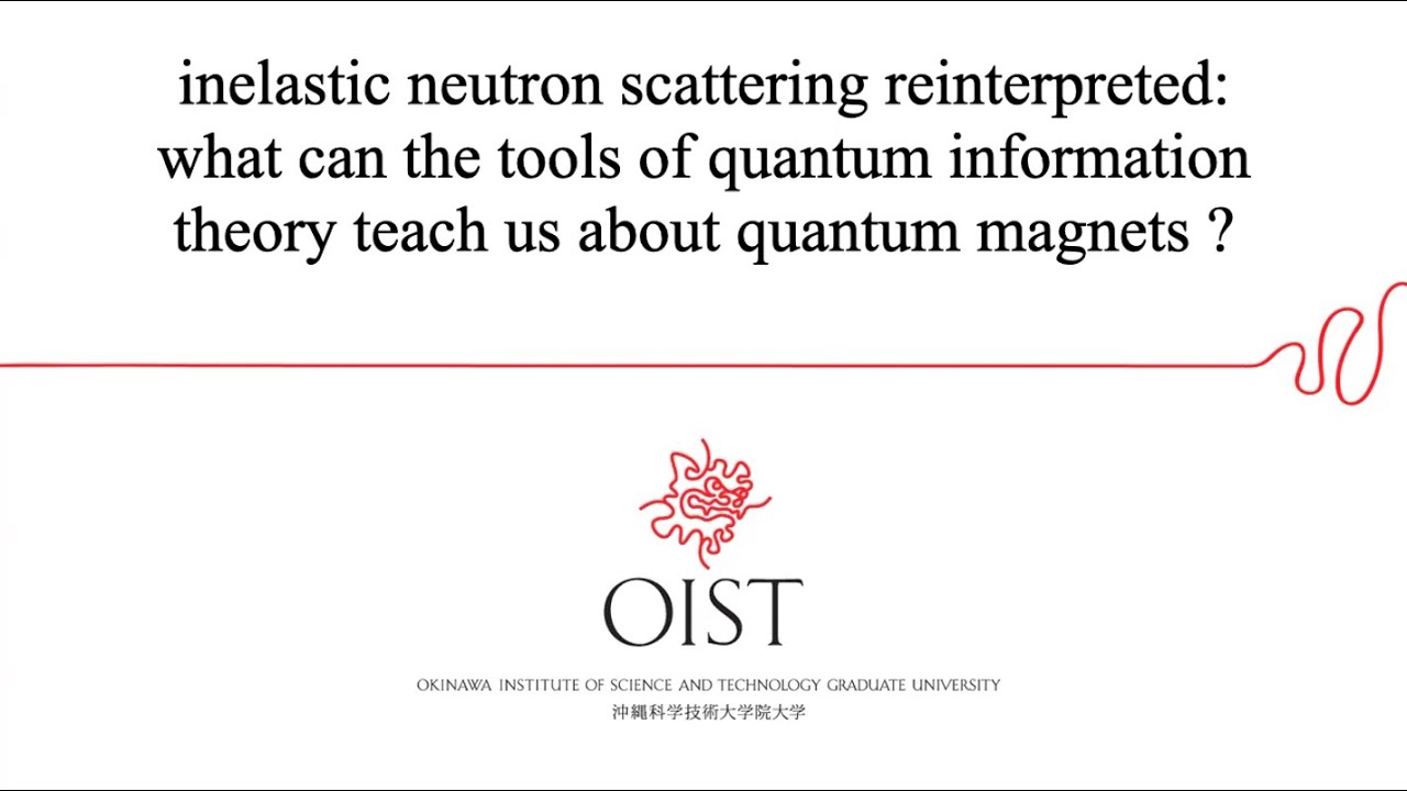 What can the tools of quantum information theory teach us about quantum magnets? - Nic Shannon