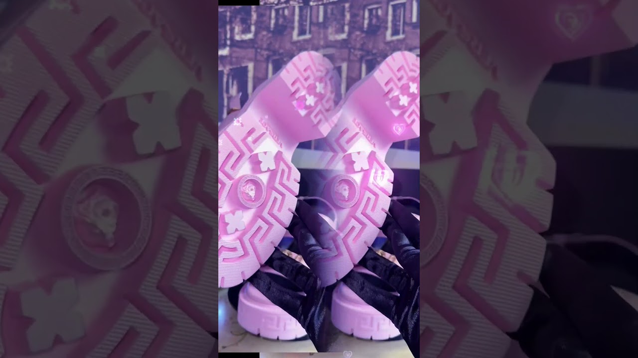 versace , leather sport sandals English Rose