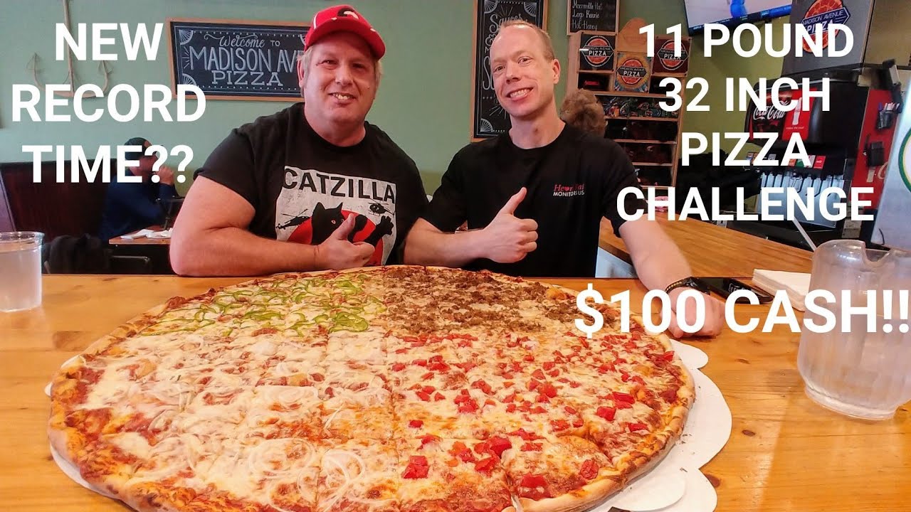 11 lb 32 inch That's What She Said Team Pizza Challenge | Madison Avenue Pizza