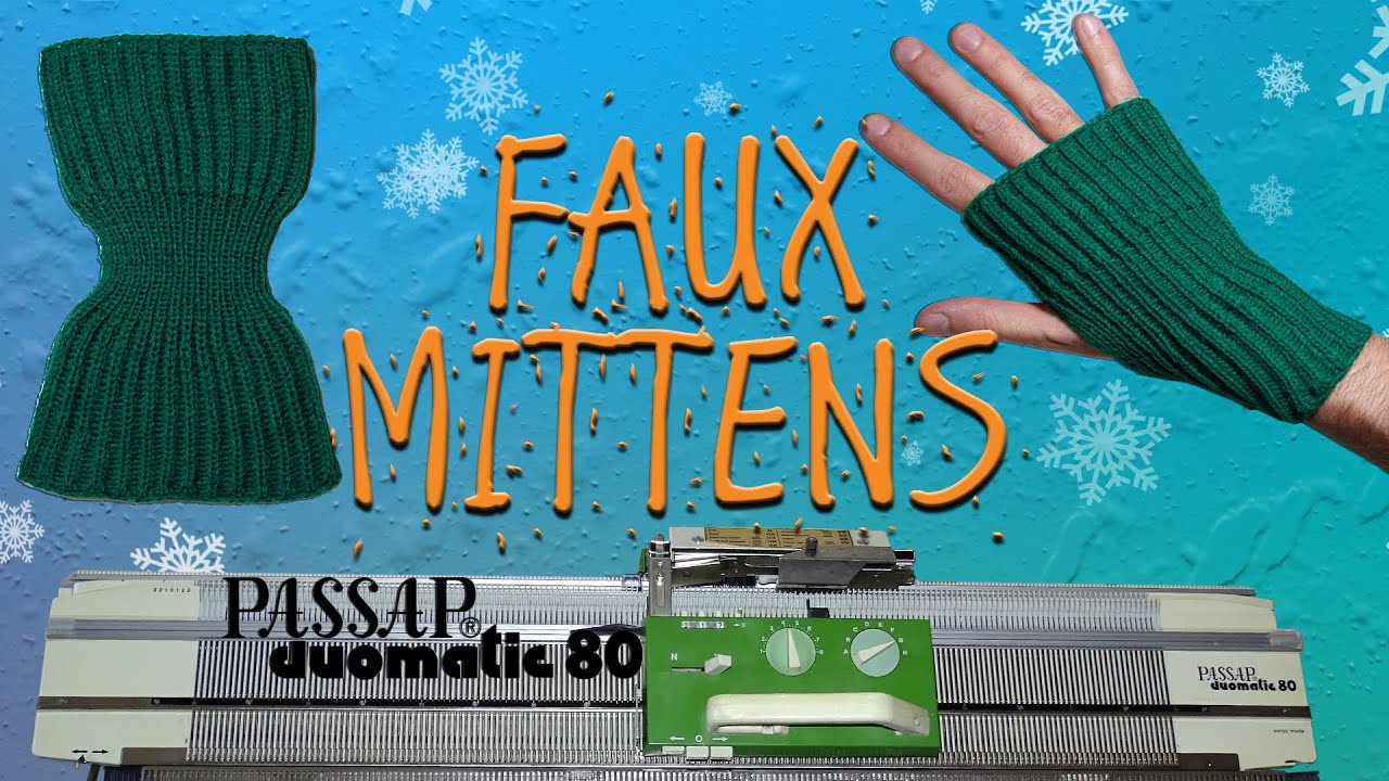 One Size Fits All - Knitted Faux Mittens For Passap