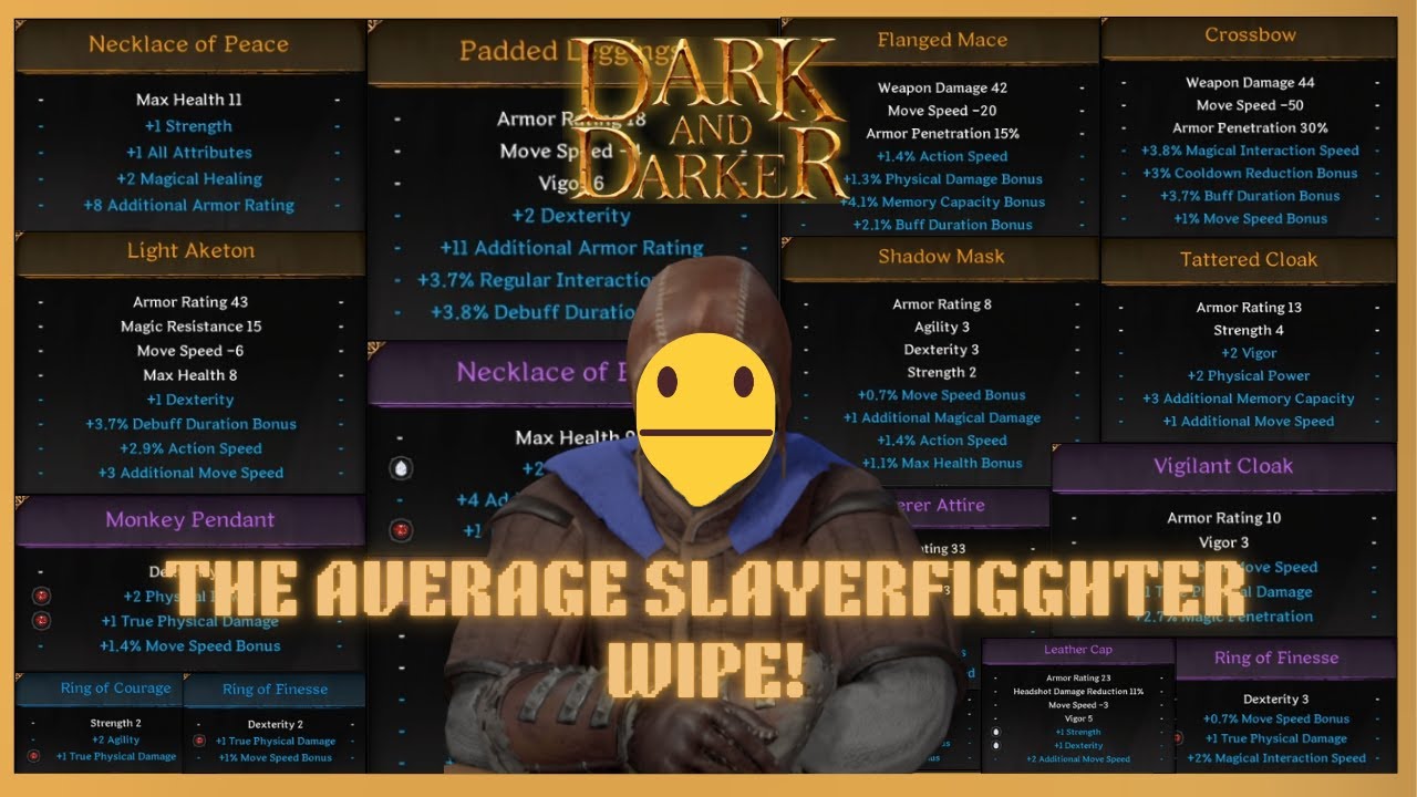 THE AVERAGE SLAYERFIGHTER WIPE! | Dark & Darker |