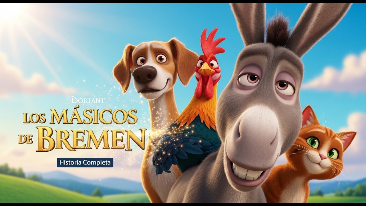 Los Músicos de Bremen | Cuento Completo de Valentía, Amistad y Nuevo Destino