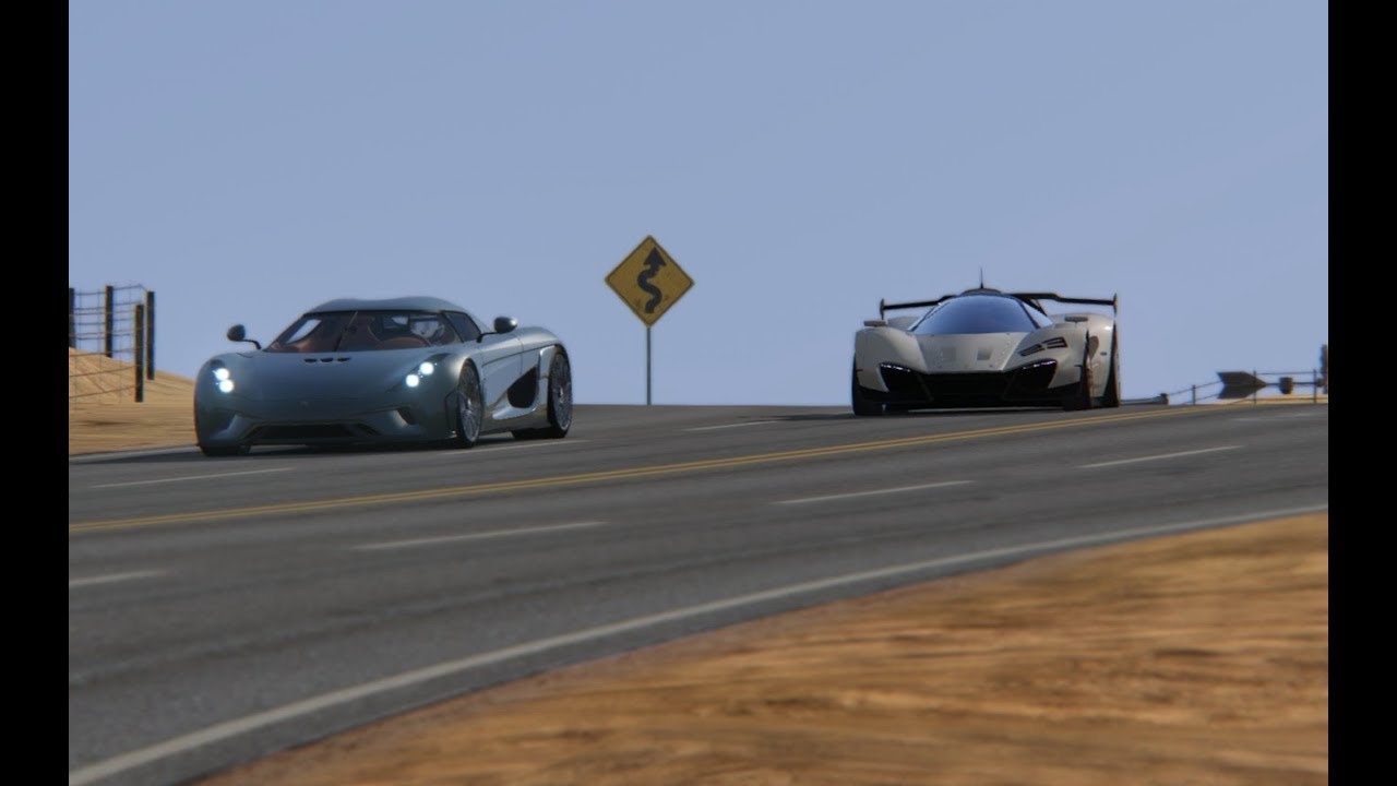 Ferrari Xezri Concept Competizione vs Koenigsegg Regera at Black Cat Country