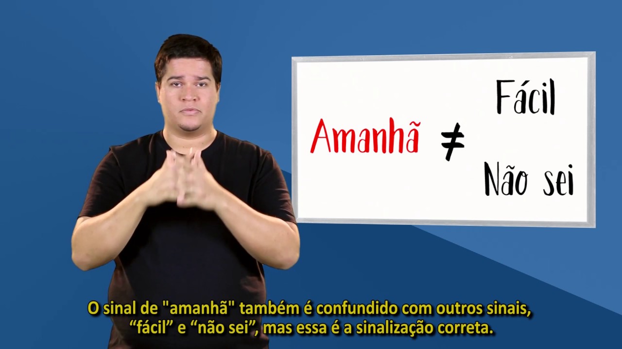 Vamos aprender Libras? - Calendário